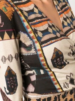 ETRO robe portefeuille à imprimés multiples