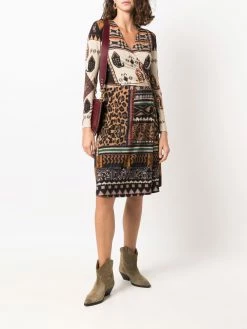 ETRO robe portefeuille à imprimés multiples