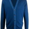 ETRO cardigan en laine vierge à col v