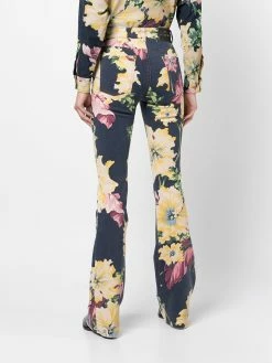 ETRO jean évasé à fleurs