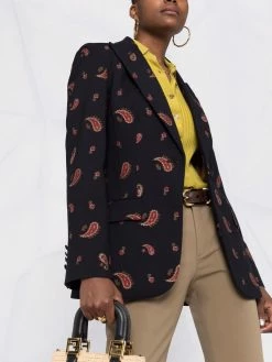 ETRO blazer à motif cachemire