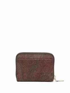 ETRO portefeuille zippé à motif cachemire