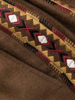 ETRO pantalon fuselé à broderies géométriques