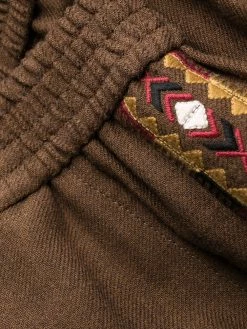 ETRO pantalon fuselé à broderies géométriques