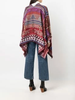 ETRO cape en jacquard à motif cachemire