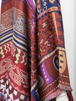 ETRO cape en jacquard à motif cachemire