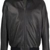 ETRO veste bomber en cuir à fermeture zippée