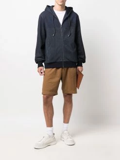 ETRO hoodie zippé à imprimé cachemire