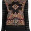 ETRO pull en maille fine à motif cachemire
