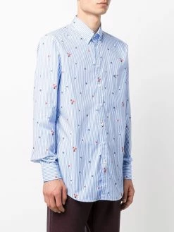ETRO chemise rayée à broderies