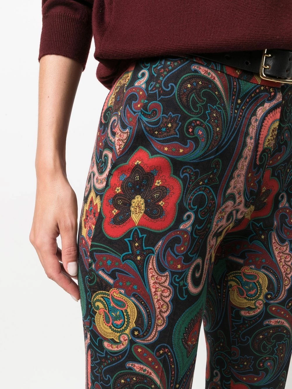 ETRO Pantalon court à motif cachemire Produit de première qualité pantalons raccourcis femme 5 ETRO pantalon court à motif cachemire