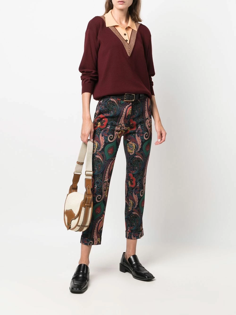 ETRO Pantalon court à motif cachemire Produit de première qualité pantalons raccourcis femme 2 ETRO pantalon court à motif cachemire