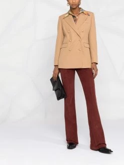 ETRO pantalon évasé en velours côtelé