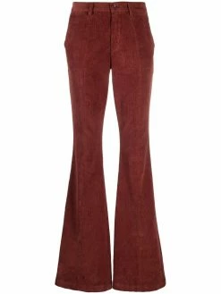 ETRO pantalon évasé en velours côtelé