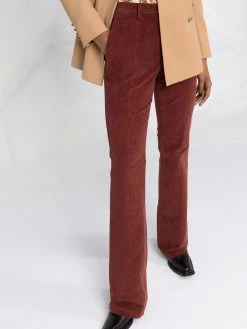 ETRO pantalon évasé en velours côtelé