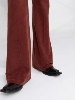 ETRO pantalon évasé en velours côtelé