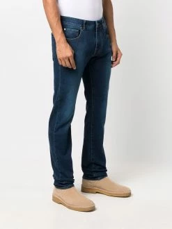 ETRO jean slim à effet délavé