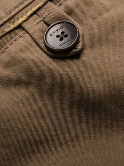 ETRO pantalon chino droit à taille mi-haute