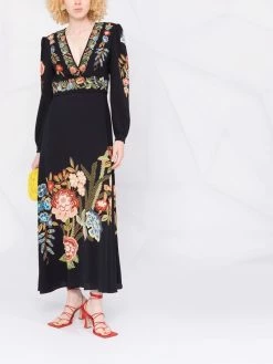ETRO robe longue à fleurs