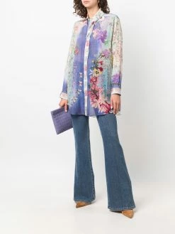 ETRO chemise boutonnée à fleurs