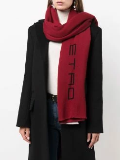 ETRO écharpe à logo imprimé