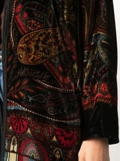 Prix Affortable ETRO Poncho à effet velours manteaux oversize femme 9 ETRO poncho à effet velours