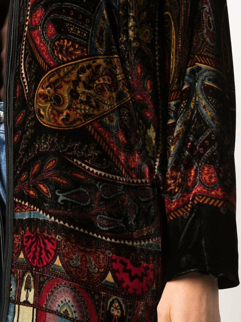 Prix Affortable ETRO Poncho à effet velours manteaux oversize femme 5 ETRO poncho à effet velours