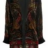 ETRO poncho à effet velours