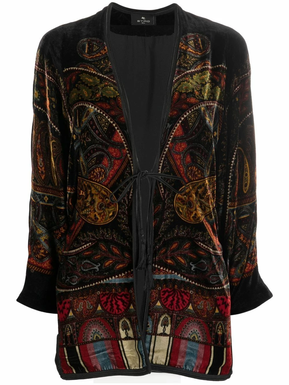 Prix Affortable ETRO Poncho à effet velours manteaux oversize femme 1 ETRO poncho à effet velours