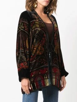 Prix Affortable ETRO Poncho à effet velours manteaux oversize femme 7 ETRO poncho à effet velours