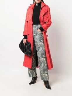 ETRO pantalon droit à imprimé cachemire