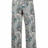 ETRO pantalon droit à imprimé cachemire