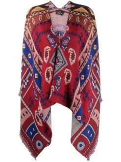 ETRO cape en jacquard à motif cachemire