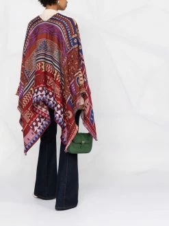 ETRO cape en jacquard à motif cachemire
