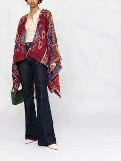 ETRO cape en jacquard à motif cachemire
