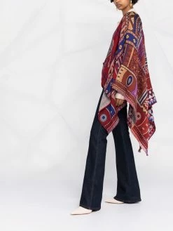 ETRO cape en jacquard à motif cachemire