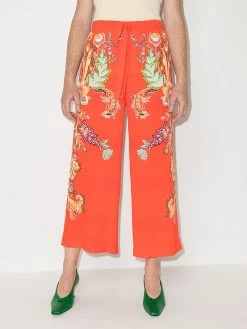 ETRO pantalon palazzo Dancer à imprimé cachemire