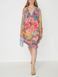 ETRO robe Eart mi-longue à design patchwork