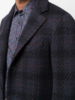 ETRO manteau mi-long à carreaux