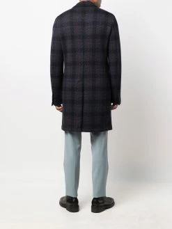 ETRO manteau mi-long à carreaux