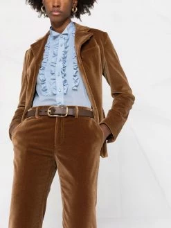 ETRO pantalon évasé en velours