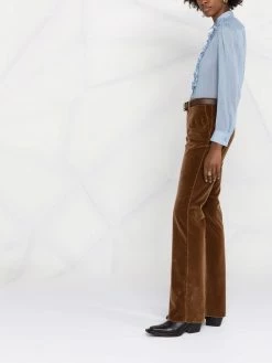 ETRO pantalon évasé en velours