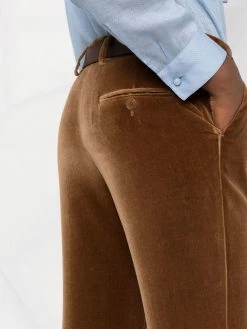 ETRO pantalon évasé en velours