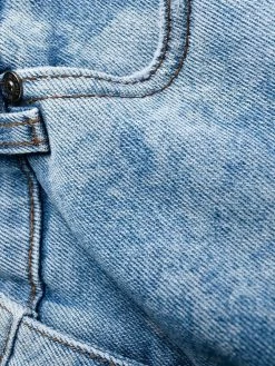 ETRO jean bootcut à fleurs