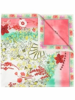 ETRO écharpe en soie à fleurs