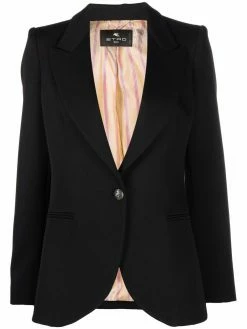 ETRO blazer à revers pointus