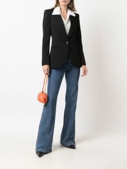 ETRO blazer à revers pointus