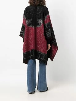 ETRO poncho en maille métallisée