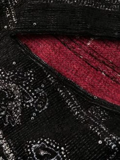 ETRO poncho en maille métallisée