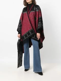 ETRO poncho en maille métallisée